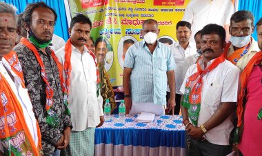 ಬೆಳ್ಳಾರದಲ್ಲಿ ಜಿಲ್ಲಾ ಉಸ್ತುವಾರಿ ಸಚಿವ ಜೆ.ಸಿ.ಮಾಧುಸ್ವಾಮಿ  ಘೋಷಣೆ