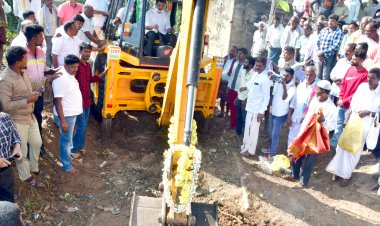 ಗಂಜಲಗುಂಟೆ: 400 ಎಕರೆ ಪ್ರದೇಶಕ್ಕೆ ನೀರು: ತಲಪರಿಕೆ ಅಭಿವೃದ್ಧಿಗೆ ಆರ್. ರಾಜೇಂದ್ರ ಚಾಲನೆ