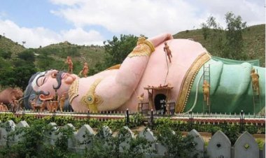 ಕುಂಭಕರ್ಣನನ್ನು ಈ ರೀತಿ ಮಲಗಿಸಲಾಗಿ...